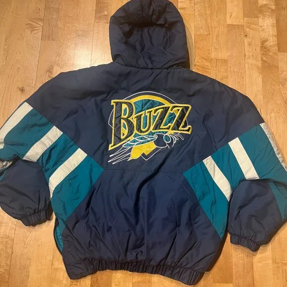 Vintage 90s Salt Lake Buzz Triple-A Starter Pull Over Jacket Coat - GUC - Medium - Picture 12 of 13